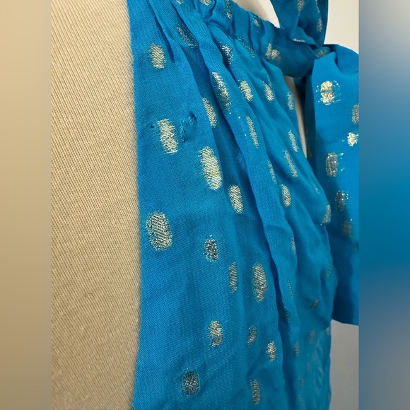 LILLY PULITZER Rori Halter Top Cumulus Blue Metallic Dressy Preppy NWT XL *FLAW - Picture 6 of 12